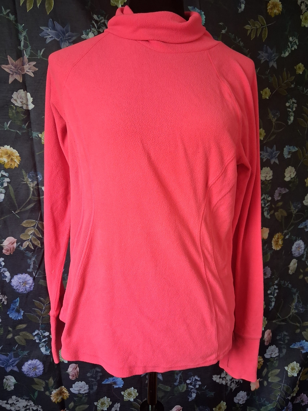 Women's Coral Long-Sleeve Funnel Neck Sweater